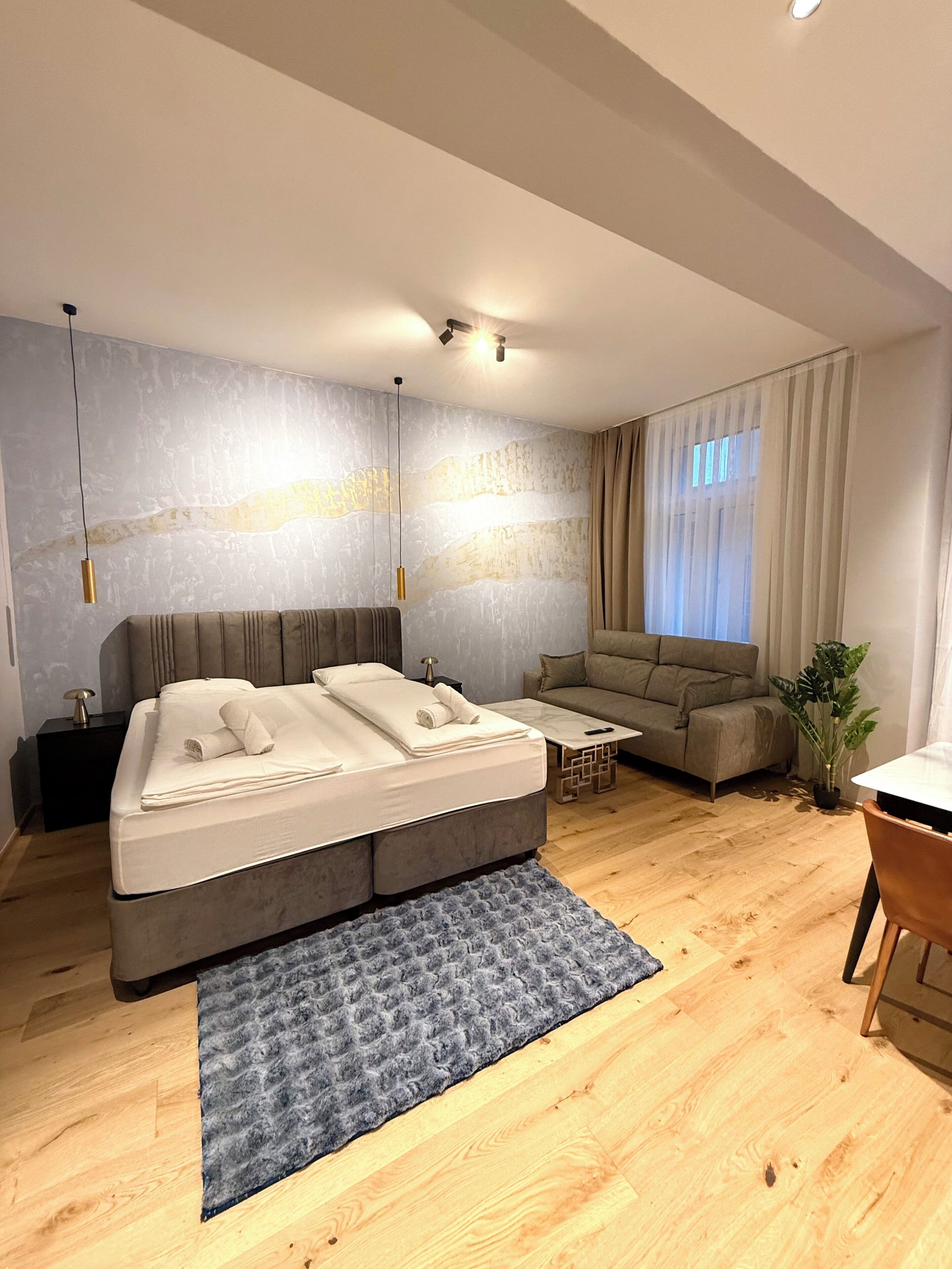 Pillow-top beds, soundproofing, free WiFi, bed sheets