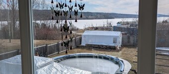 Beautiful private vacation home with great views of the Saint John river.