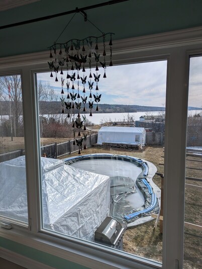 Beautiful private vacation home with great views of the Saint John river.
