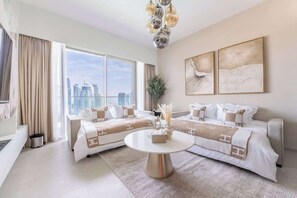 2 bedrooms, iron/ironing board, travel cot, WiFi