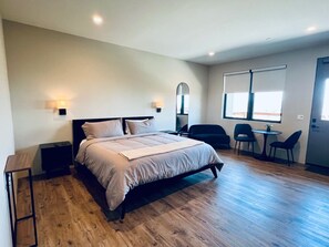 1 makuuhuone, työpöytä, ilmainen Wi-Fi, vuodevaatteet