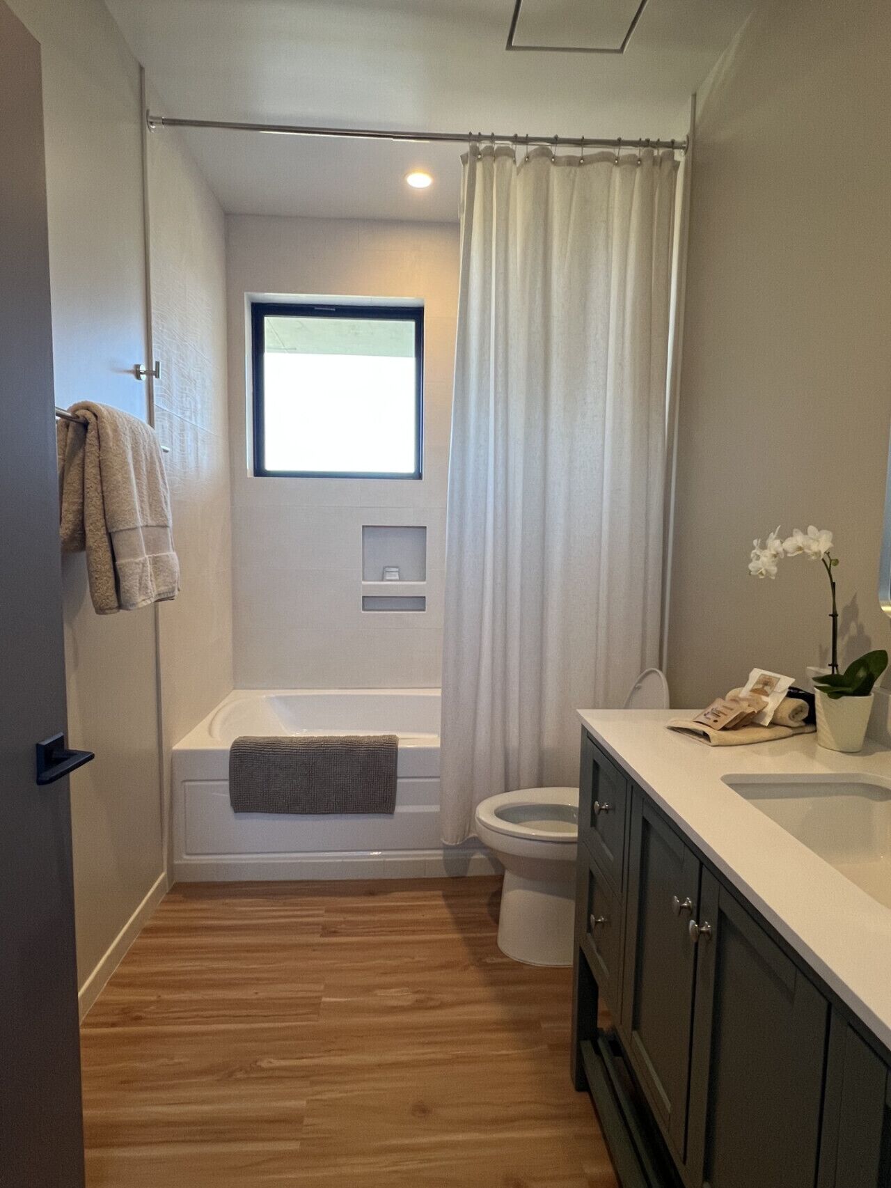Hair dryer, towels
