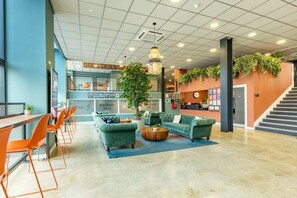 Sittområde i lobbyn