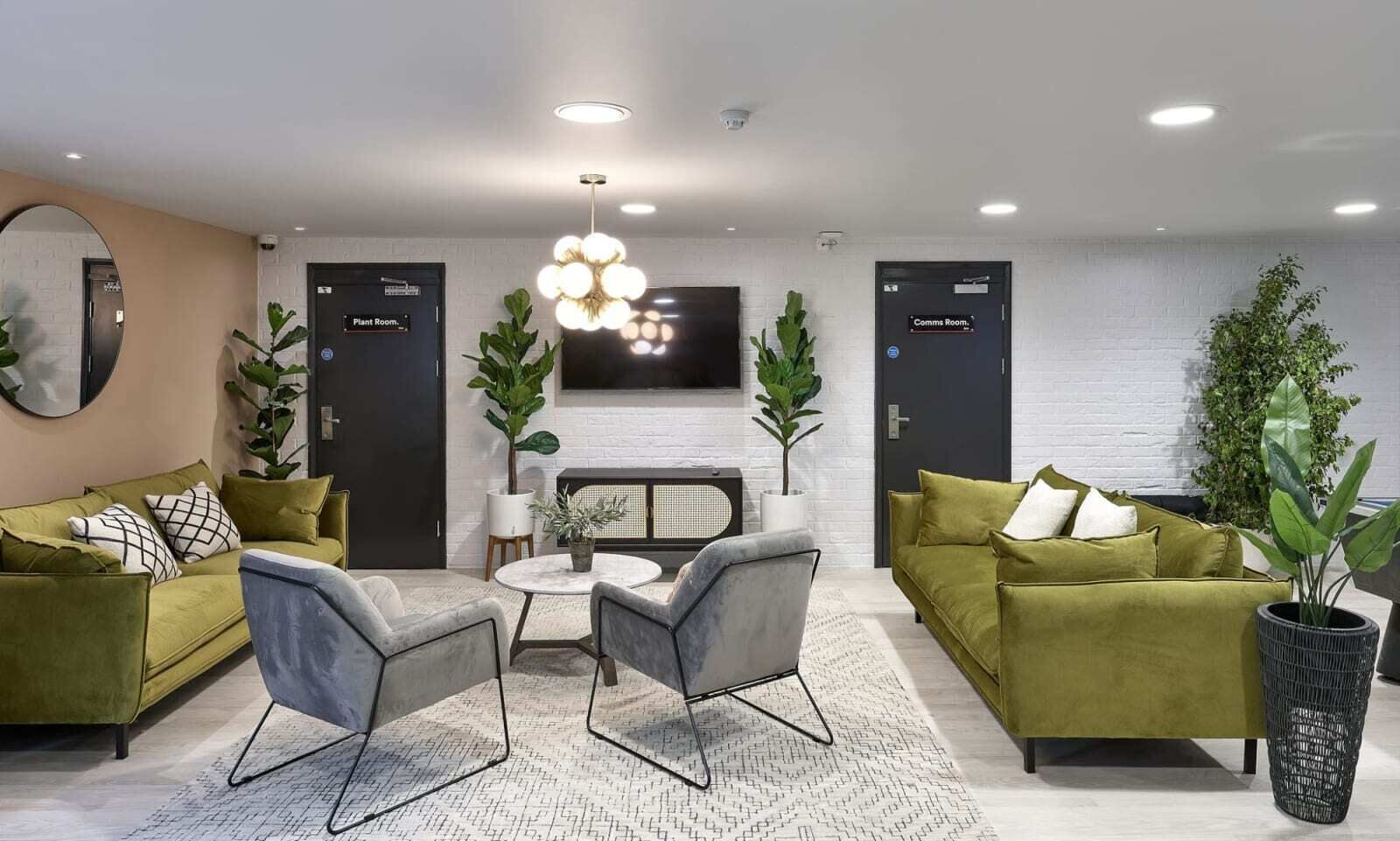 Sala de estar en el lobby