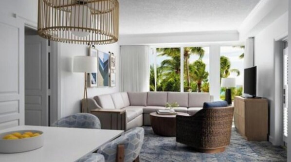 Living area - 2 Bedroom Villa (Palm Beach Shores)