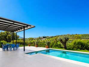 Pool - Cubo's Casa La Ibicenca / private pool / air conditioning / free wifi (Alhaurín el Grande)