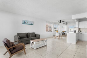 Apartment, Balcony | Living room | Flat-screen TV - Bay Harbor Sunset Apt 4A (Bay Harbor Islands)