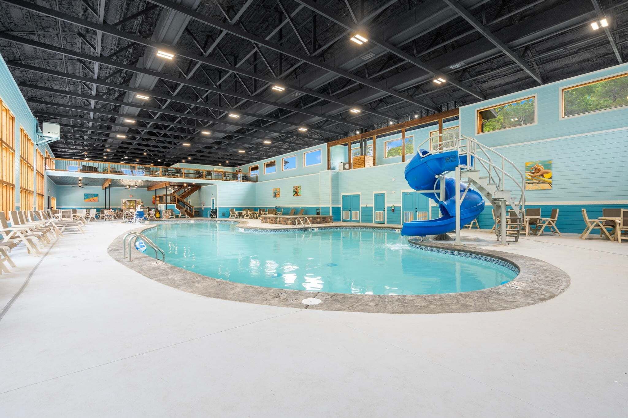 Una piscina techada