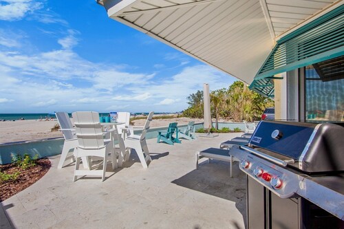 Cottage by the Sea: Gulf Front, On the Beach! by Anna Maria Life Vacation Rentals