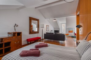 1 غرفة نوم ومكواة/لوح كي وواي فاي مجانًا وملاءات أسرّة