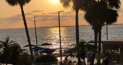 Just minutes from all stadiums with private beach and pool. Beautiful views!
