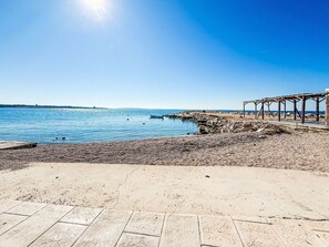 Vlak bij het strand