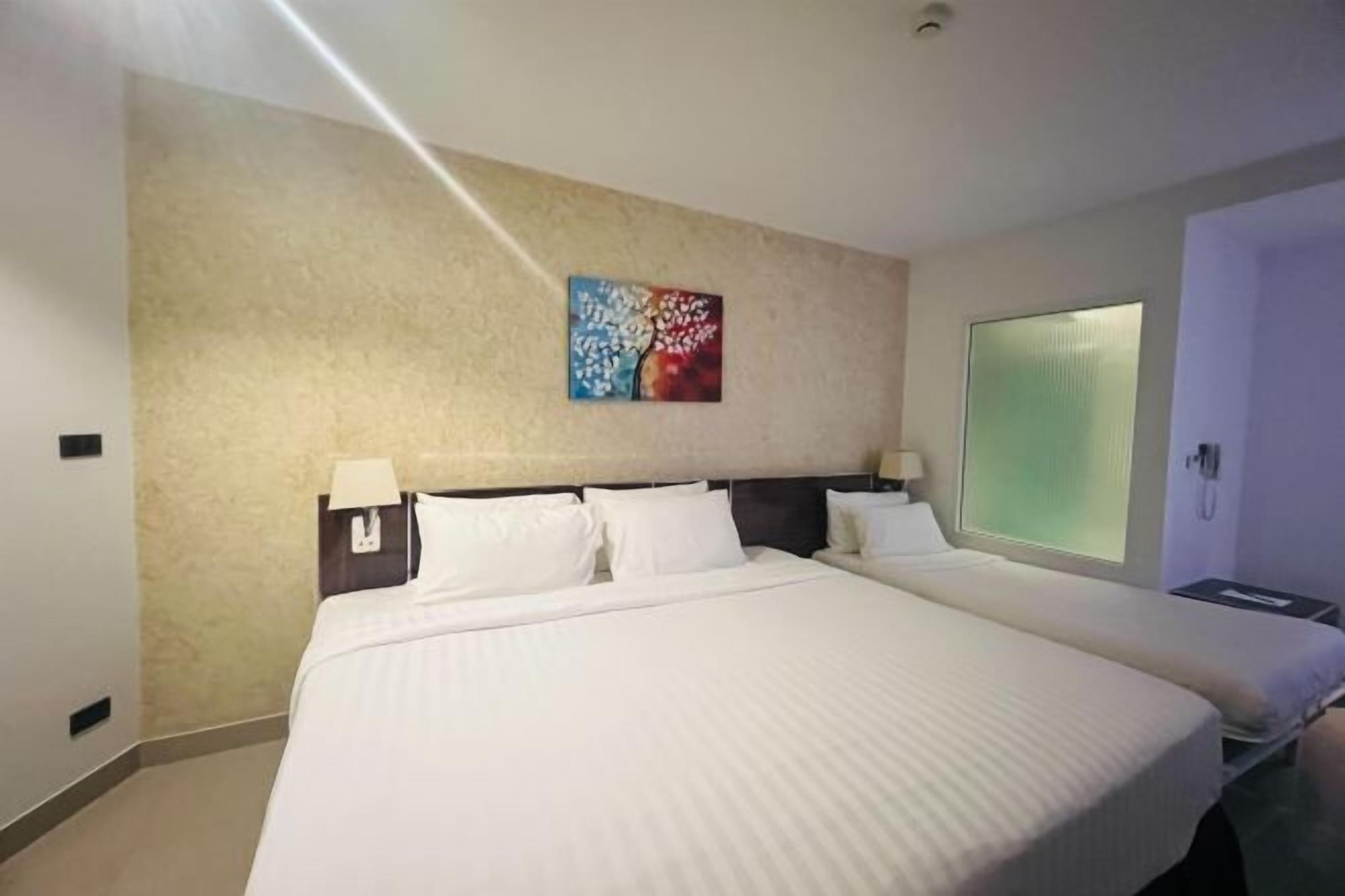 In-room safe, desk, laptop workspace, blackout drapes