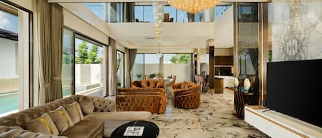 Villa, 4 Bedrooms, Private Pool | Living room