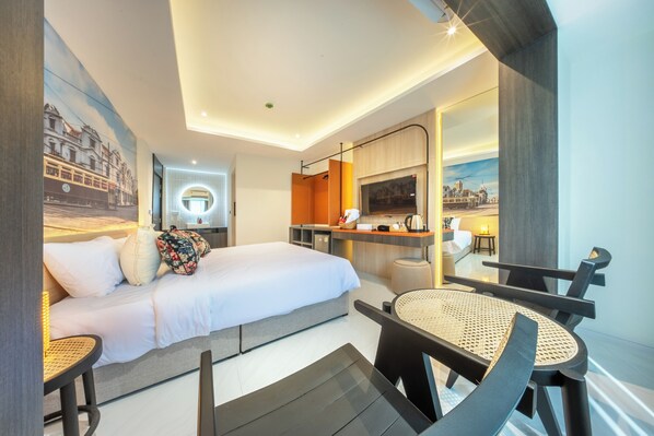 Habitación doble Grand | Área de sala de estar