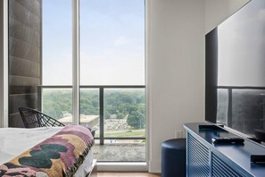 1 bedroom, iron/ironing board, travel crib, WiFi