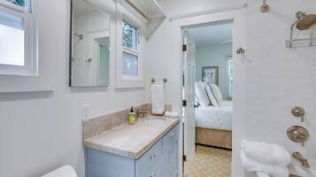 Hair dryer, towels
