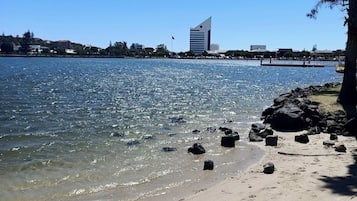 Vlak bij het strand