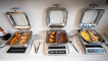 Free daily buffet breakfast