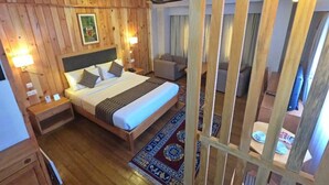 Memory foam beds, minibar, in-room safe, desk