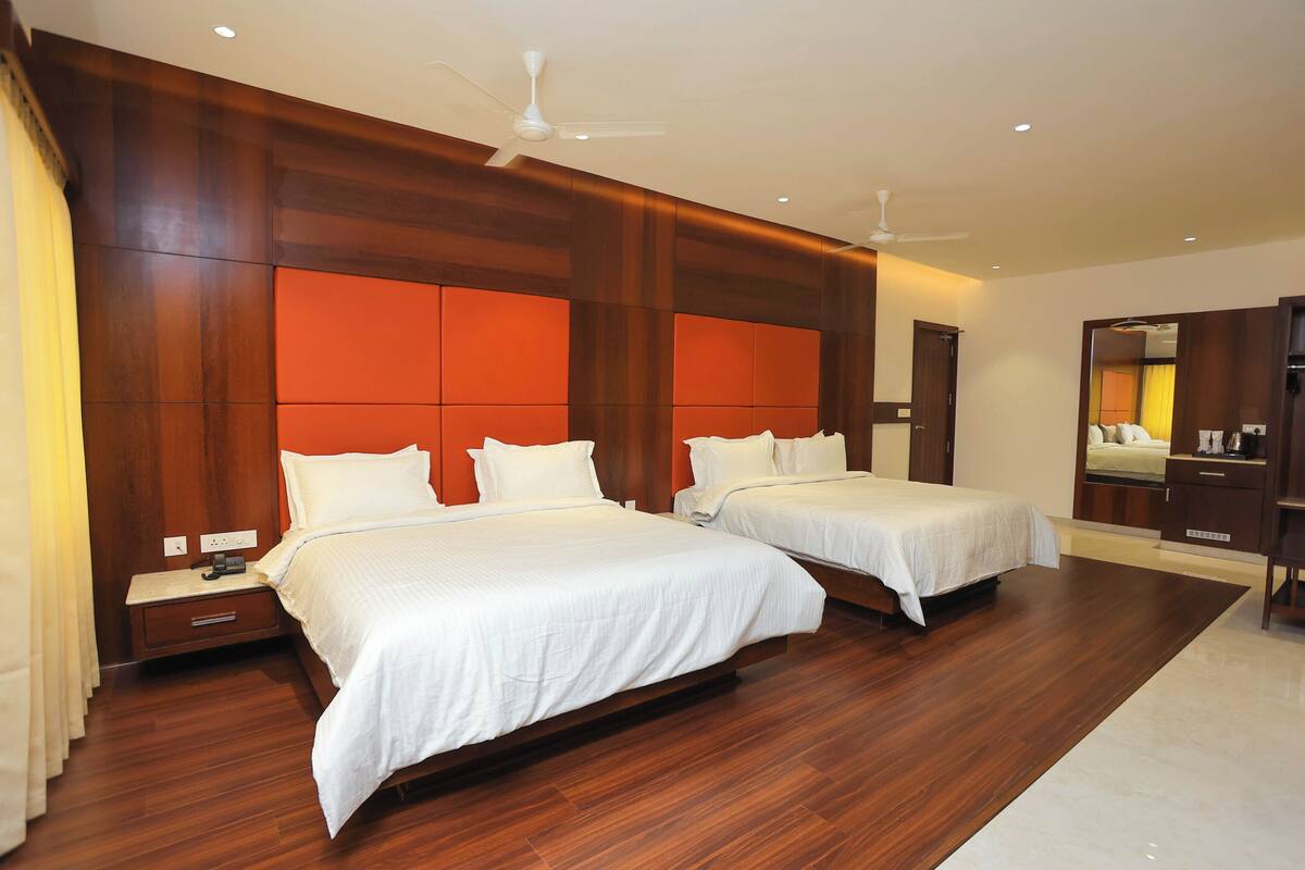 Premium bedding, laptop workspace, free WiFi, individually furnished
