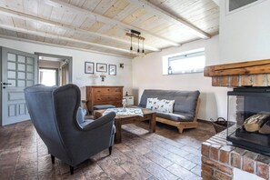 Smart TV, chimenea