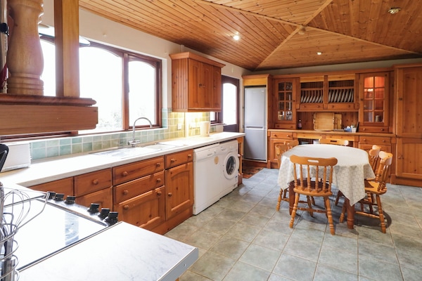 Fridge, dishwasher, electric kettle, toaster
