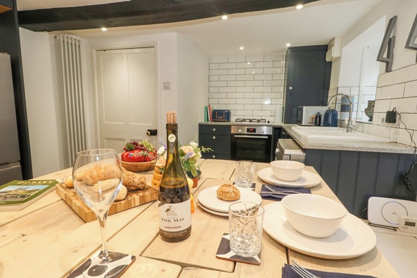 Fridge, dishwasher, electric kettle, toaster