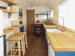 Fridge, dishwasher, electric kettle, toaster