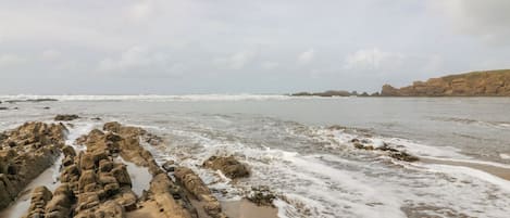 Vlak bij het strand