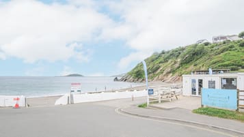 Vlak bij het strand