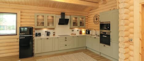 Fridge, dishwasher, electric kettle, toaster