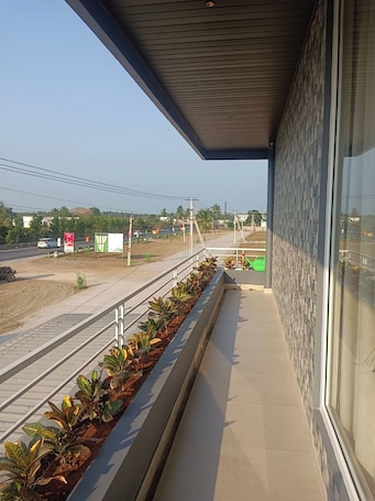 Balcony view. Hotel Surya Grand