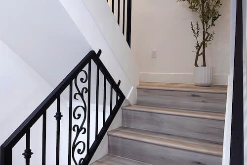 Handrails in stairways