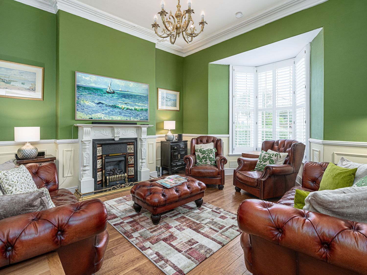 Flat-screen TV, DVD player