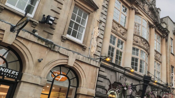 A historic building with ornate architectural details, including columns and decorative moldings. - 9 Old City Chambers (Bristol)