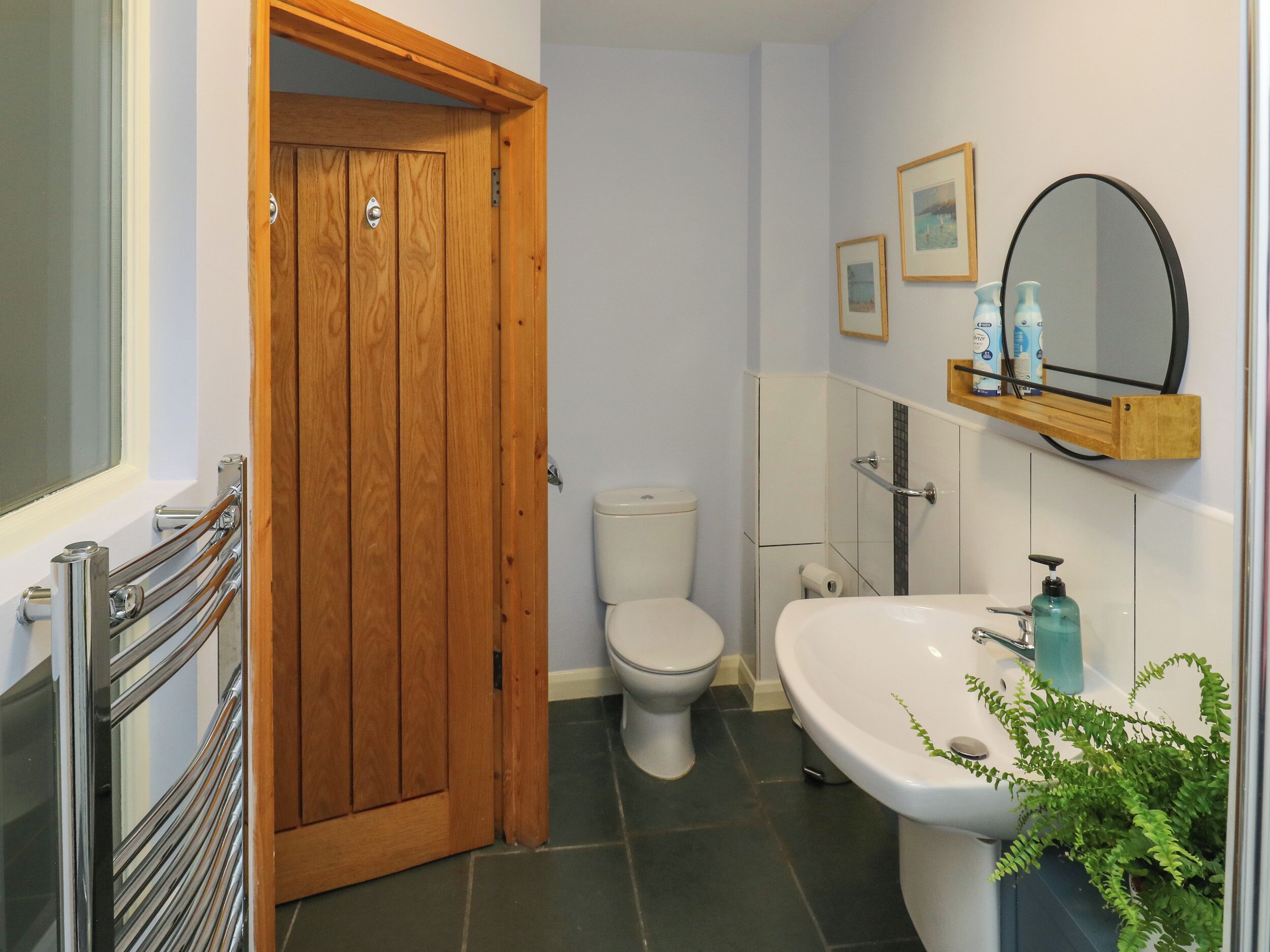 Een douche, een haardroger