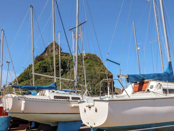 A marina with several sailboats docked. - Hollycombe (Ilfracombe)