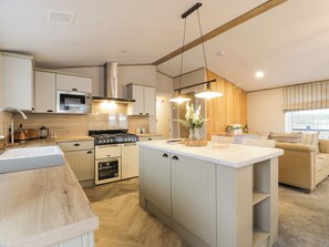 Fridge, dishwasher, electric kettle, cookware/dishes/utensils - Debonair Lodge (Newton Stewart)