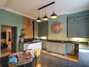 Fridge, dishwasher, electric kettle, toaster