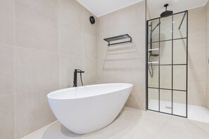 Shower, hair dryer