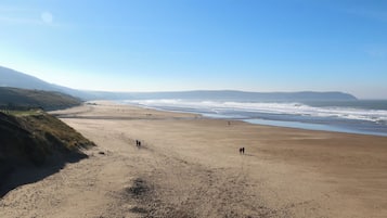 Vlak bij het strand