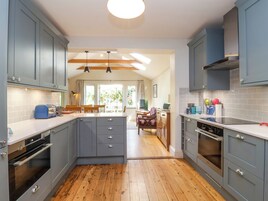 Fridge, dishwasher, electric kettle, toaster