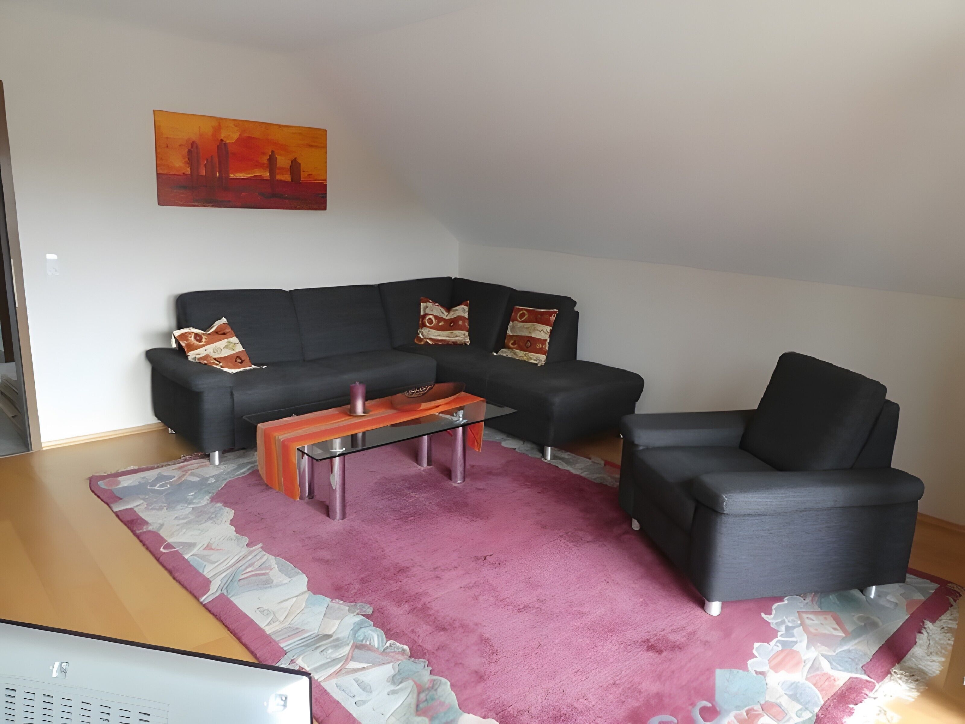 Fernseher, DVD-Player, Stereoanlage