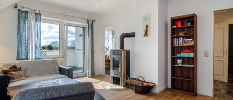 TV, fireplace, DVD player, stereo