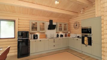 Fridge, dishwasher, electric kettle, toaster