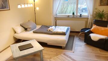 1 Schlafzimmer, Bügeleisen/Bügelbrett, kostenloses WLAN, Bettwäsche