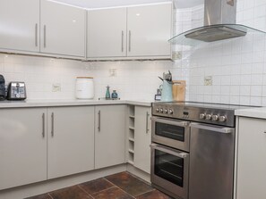 Fridge, dishwasher, electric kettle, toaster
