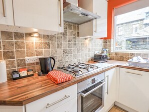Fridge, dishwasher, electric kettle, toaster