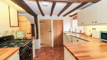 Fridge, dishwasher, electric kettle, cookware/dishes/utensils